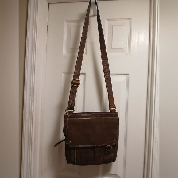 Fossil MORGAN Brown Leather Bag - Picture 2 of 7